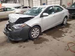 Salvage cars for sale from Copart Blaine, MN: 2015 Toyota Corolla L