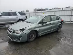 Salvage cars for sale at Martinez, CA auction: 2015 Subaru Impreza