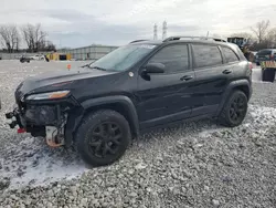 Salvage cars for sale at Barberton, OH auction: 2018 Jeep Cherokee Trailhawk