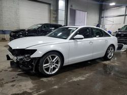 Salvage cars for sale at Ham Lake, MN auction: 2015 Audi A6 Premium Plus