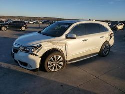 Salvage cars for sale at Grand Prairie, TX auction: 2016 Acura MDX Technology