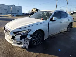 Salvage cars for sale at Chicago Heights, IL auction: 2015 Infiniti Q50 Base