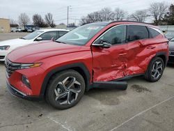 Salvage cars for sale at Moraine, OH auction: 2022 Hyundai Tucson Limited