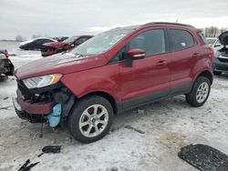 Salvage cars for sale from Copart Wayland, MI: 2020 Ford Ecosport SE