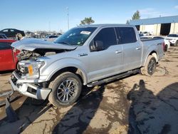 Salvage cars for sale at Woodhaven, MI auction: 2018 Ford F150 Supercrew