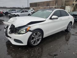 Salvage cars for sale at Fredericksburg, VA auction: 2016 Mercedes-Benz C 300 4matic