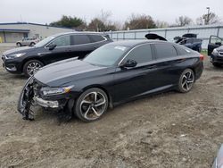 Salvage cars for sale at Sacramento, CA auction: 2018 Honda Accord Sport