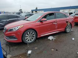 Salvage cars for sale at Woodhaven, MI auction: 2017 Hyundai Sonata Sport