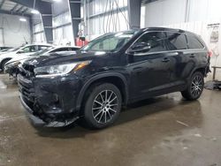 Toyota Highlander se salvage cars for sale: 2017 Toyota Highlander SE