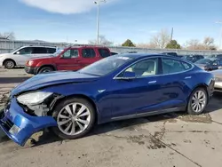 Salvage cars for sale at Littleton, CO auction: 2016 Tesla Model S