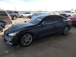 Salvage cars for sale at Dyer, IN auction: 2019 Infiniti Q50 Luxe