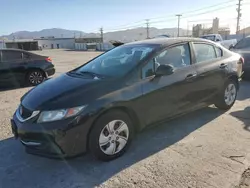 Salvage cars for sale at Sun Valley, CA auction: 2013 Honda Civic LX