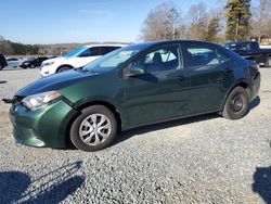 Salvage cars for sale from Copart Concord, NC: 2014 Toyota Corolla ECO