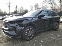 Salvage cars for sale at Waldorf, MD auction: 2022 Infiniti QX60 Sensory