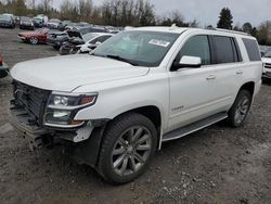 Chevrolet salvage cars for sale: 2017 Chevrolet Tahoe K1500 Premier