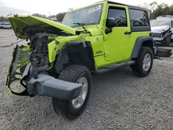 Jeep Wrangler salvage cars for sale: 2016 Jeep Wrangler Sport