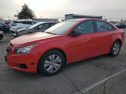 Salvage cars for sale at Moraine, OH auction: 2014 Chevrolet Cruze LS