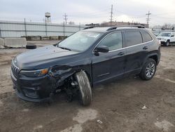 Salvage cars for sale at Chicago Heights, IL auction: 2022 Jeep Cherokee Latitude LUX