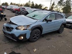 Subaru Crosstrek salvage cars for sale: 2021 Subaru Crosstrek Sport