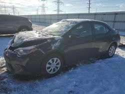 Vehiculos salvage en venta de Copart Elgin, IL: 2015 Toyota Corolla L