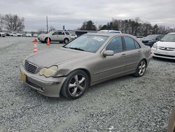 Salvage cars for sale at Mebane, NC auction: 2004 Mercedes-Benz C 230K Sport Sedan