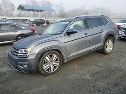 Salvage cars for sale at Spartanburg, SC auction: 2018 Volkswagen Atlas SEL Premium