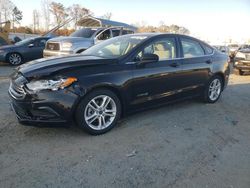 Salvage cars for sale at Spartanburg, SC auction: 2018 Ford Fusion SE Hybrid