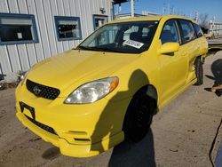 Toyota Corolla salvage cars for sale: 2004 Toyota Corolla Matrix XR