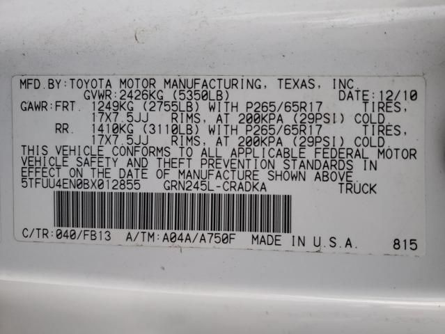 2011 Toyota Tacoma Access Cab