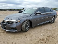 Salvage cars for sale at San Antonio, TX auction: 2022 Honda Accord Hybrid EXL