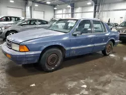 Salvage cars for sale at Ham Lake, MN auction: 1991 Dodge Spirit