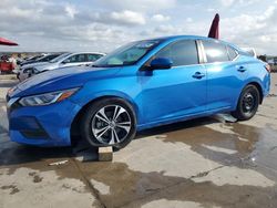 Salvage cars for sale at Grand Prairie, TX auction: 2021 Nissan Sentra SV