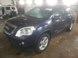 Salvage cars for sale at Pekin, IL auction: 2008 GMC Acadia SLE