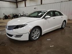 Salvage cars for sale at Lansing, MI auction: 2014 Lincoln MKZ Hybrid