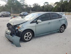 Salvage cars for sale at Fort Pierce, FL auction: 2015 Toyota Prius