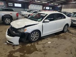 Salvage cars for sale at East Granby, CT auction: 2012 Volkswagen Jetta SE