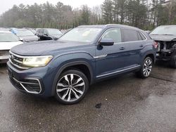 Salvage cars for sale from Copart Exeter, RI: 2020 Volkswagen Atlas Cross Sport SEL R-Line