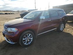 Salvage cars for sale at Colorado Springs, CO auction: 2019 Dodge Durango Citadel