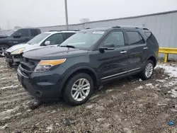 Salvage cars for sale at Franklin, WI auction: 2014 Ford Explorer XLT