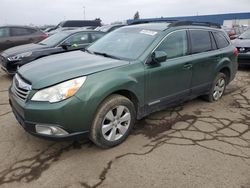 Salvage cars for sale from Copart Woodhaven, MI: 2011 Subaru Outback 2.5I Premium