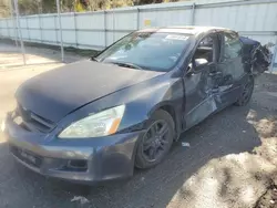 Salvage cars for sale at Savannah, GA auction: 2007 Honda Accord EX