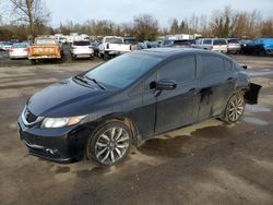 Salvage cars for sale at Woodburn, OR auction: 2015 Honda Civic EXL