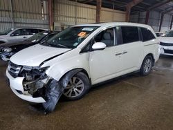 Salvage cars for sale at Greenwell Springs, LA auction: 2017 Honda Odyssey EXL