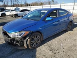 Salvage cars for sale at Spartanburg, SC auction: 2018 Hyundai Elantra SEL