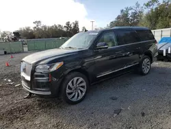 Salvage cars for sale at Riverview, FL auction: 2022 Lincoln Navigator L Reserve