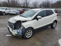 Salvage cars for sale from Copart Ellwood City, PA: 2019 Ford Ecosport SE