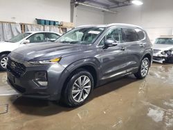 Salvage cars for sale at Elgin, IL auction: 2020 Hyundai Santa FE Limited