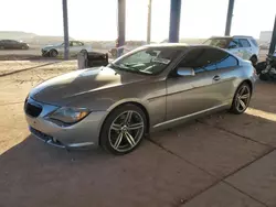 BMW 6 Series salvage cars for sale: 2007 BMW 650 I