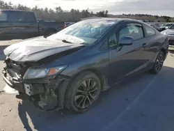 Salvage cars for sale at Windham, ME auction: 2013 Honda Civic EX