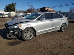 Salvage cars for sale at New Britain, CT auction: 2014 Ford Fusion Titanium